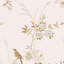 Rachel Ashwell Bird Chinoiserie Pink Gold Wallpaper-918539815