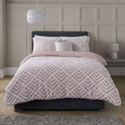 Torresdale Polyester Geometric Shapes Duvet Cover with Pillowcases