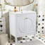 30" No Assembly Needed Bathroom Vanity With Ceramic Sink,Two Soft-Close Doors   Adjustable Shelf,Modern Farmhouse Style