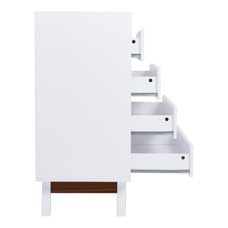 Solid Wood Rectangle Accent Cabinet, 86 cm H x 80 cm W x 40 cm D