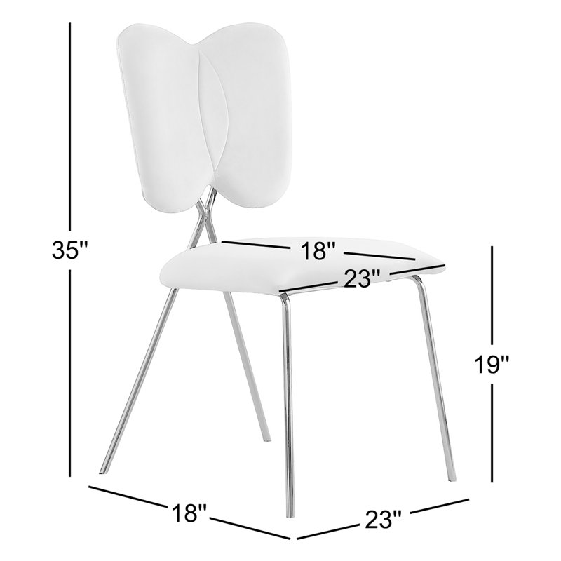 Velvet Wing Back Side Chairs, Silver, Pink