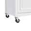 Îlot de cuisine de 52 po avec abattant, îlot de cuisine à texture en relief sur roulettes avec support à épices, porte-serviettes, 2 portes et 5 tiroirs, chariot de rangement de cuisine avec tablette réglable pour la cuisine-940384909