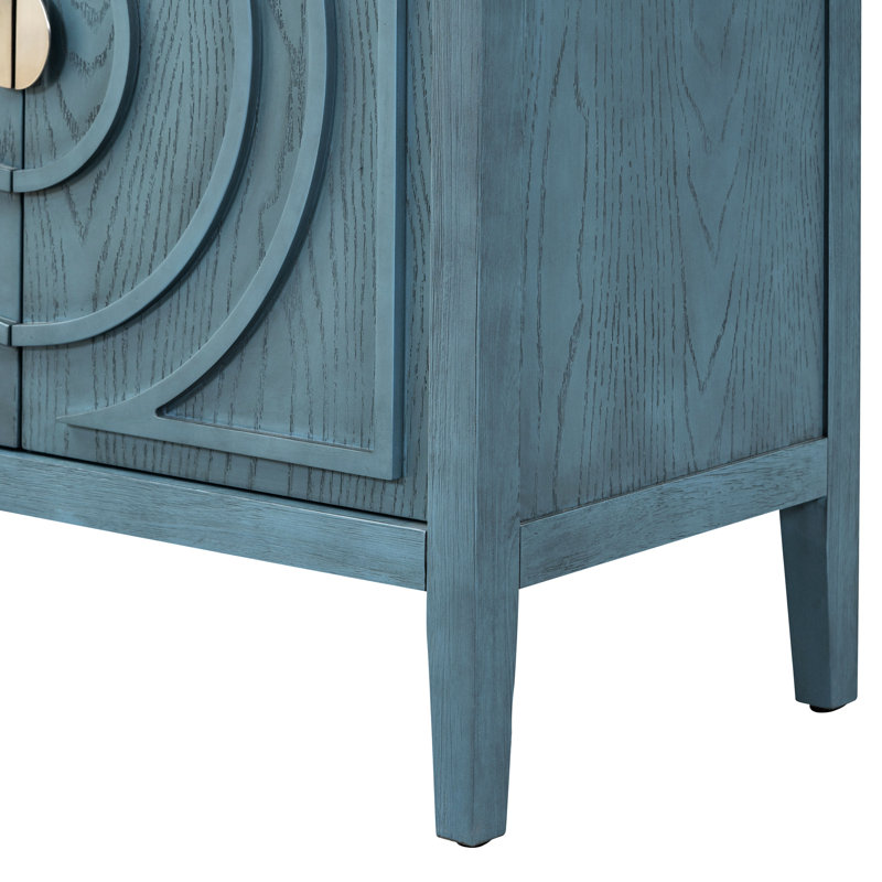 Buffet à 4 portes Retro, Antique Blue