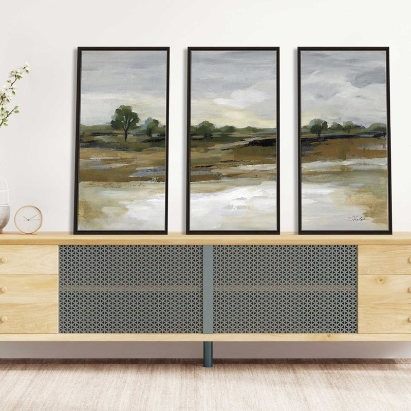 706-7827 " Cool April Day Crop " 3 - Pieces, 41.5" H x 64.5" W x 2" D