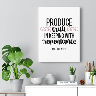 Repentance - Wrapped Canvas Print