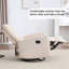 Fauteuil inclinable manuel avec chaise berçante et pivotante en tissu pour le salon-131643648