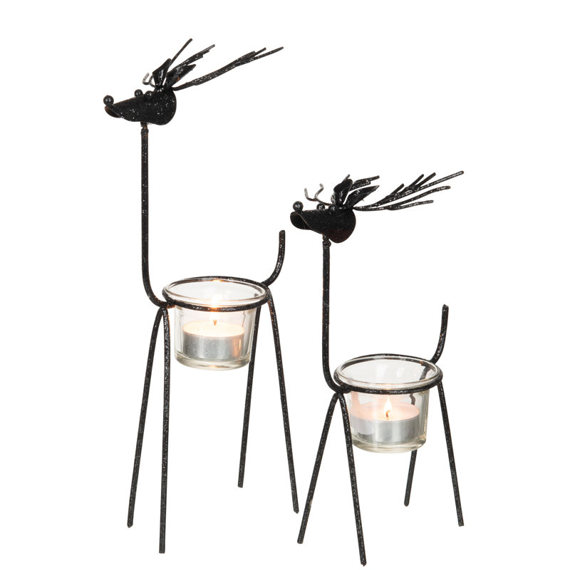 Metal Tabletop Tealight Holder, 30cm H x 10cm W x 10cm D