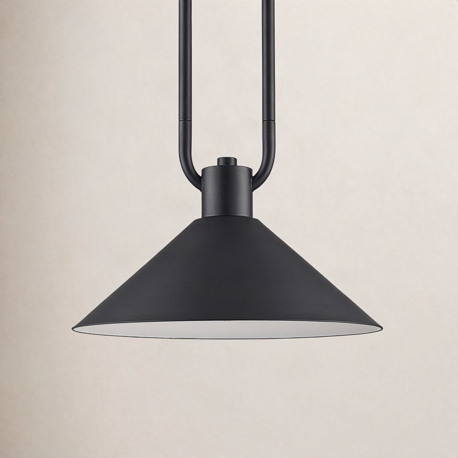 Fayra Dimmable Single Light Pendant, 10.25" H x 12" W x 12" D, Black