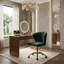 Chaise de travail ergonomique avec dossier capitonné Alice-1573405144