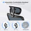Chaise de bureau pivotante Recling avec support lombaire réglable et appui-tête et accoudoirs-130840989