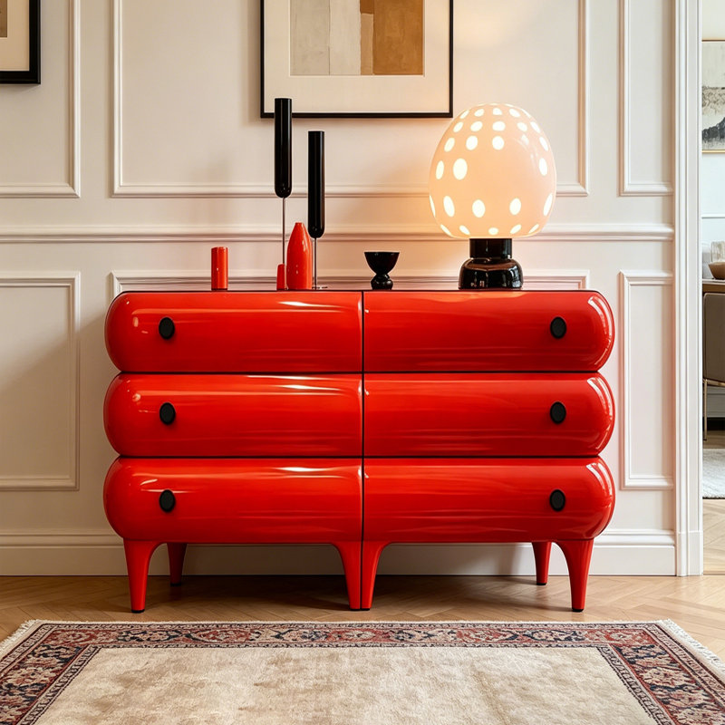 Creative Art Red Drawer Sideboard