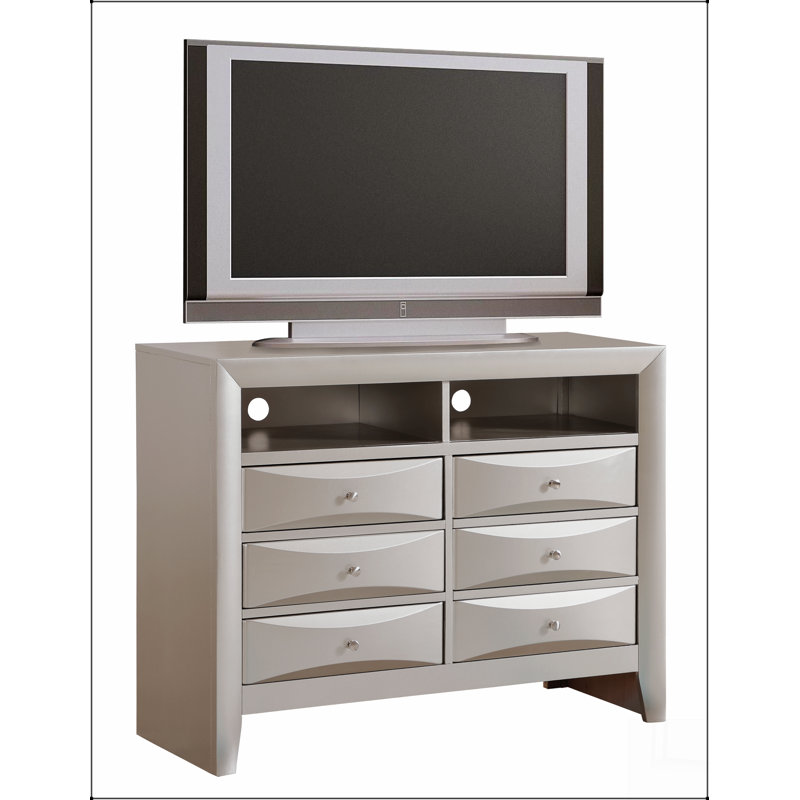 Commode média Marilla G1503-TV2, champagne argenté