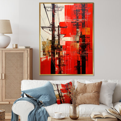 Lignes électriques sur toile Cherry Channels