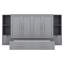 Lit avec tablettes, tiroirs et ports, gris - compact compact pour petites pièces-488138184-488138190