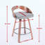 Tabourets de bar pivotants de style Mid-Century avec dossier bas et sièges rembourrés pour un style élégant