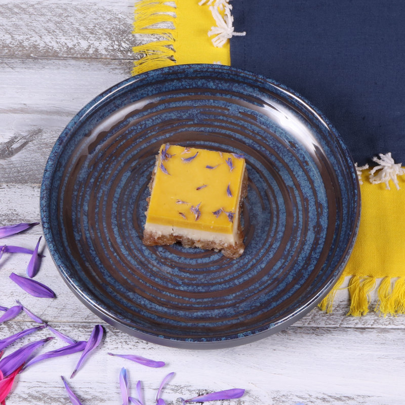 Stardust 7" Round Coupe Appetizer Plate, Blue