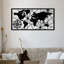Élégant accessoire mural en métal noir, 47,2 po x 23,6 po | Fabrication 100% métal, épaisseur: 0,05 pouce | Parfait pour la décoration intérieure, esthétique moderne, design durable et polyvalent pour n'importe quelle pièce-1228656361