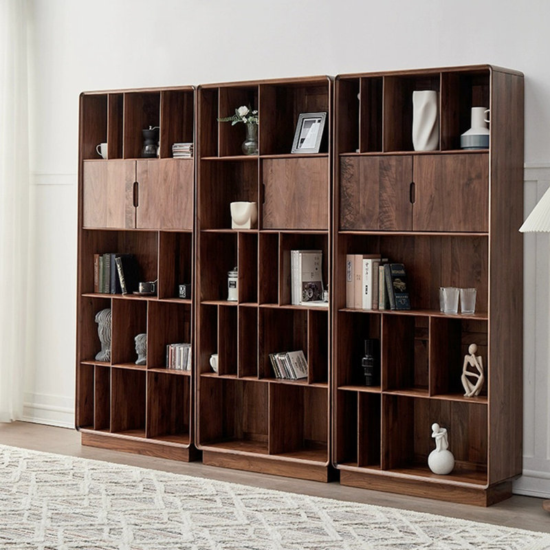 Bibliothèque en bois massif de haute qualité