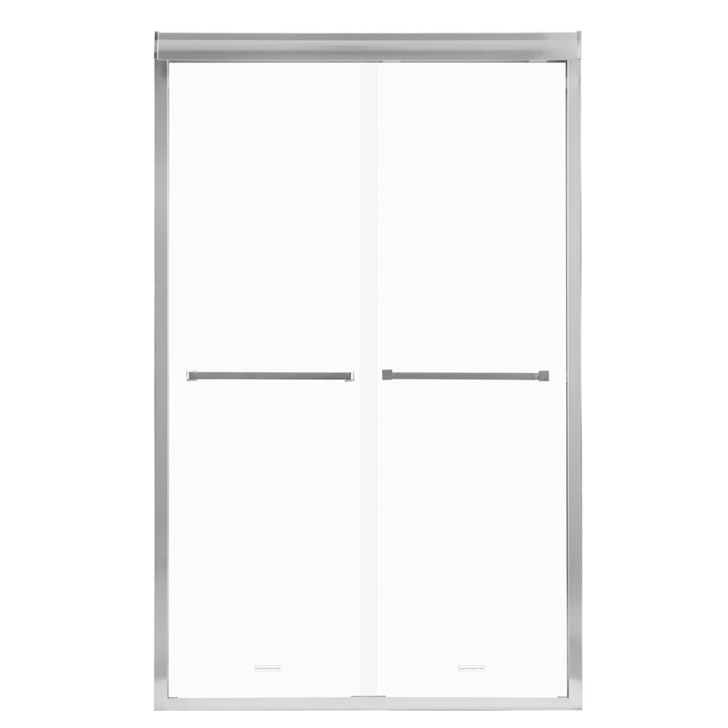 48" W X 76" H Semi- Bypass Shower Door, , Nano Layer Sliding Noise Reducing