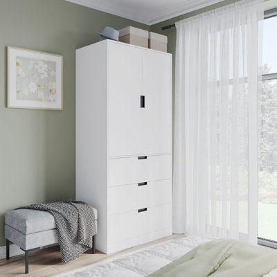 Stephy Solid Wood Wardrobe