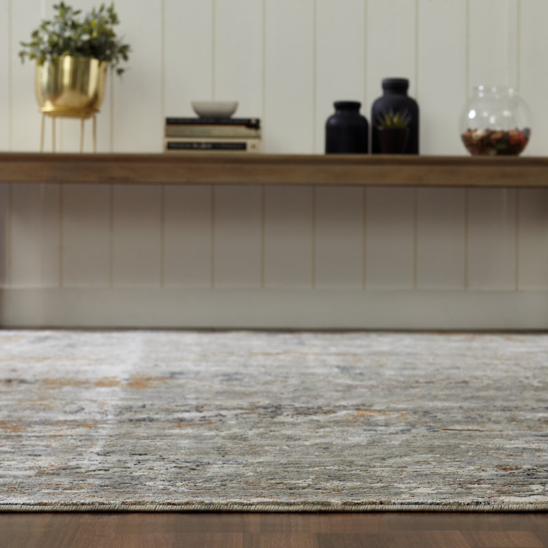 Hemingford Area Rug in Gray, Runner 2'6" x 12', Gray