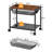 Under Desk Printer Stand, Industrial Printer Cart With Storage Shelf, 2-Tier Mobile Printer Table On Wheels, Heavy Duty Machine Storage Rack
