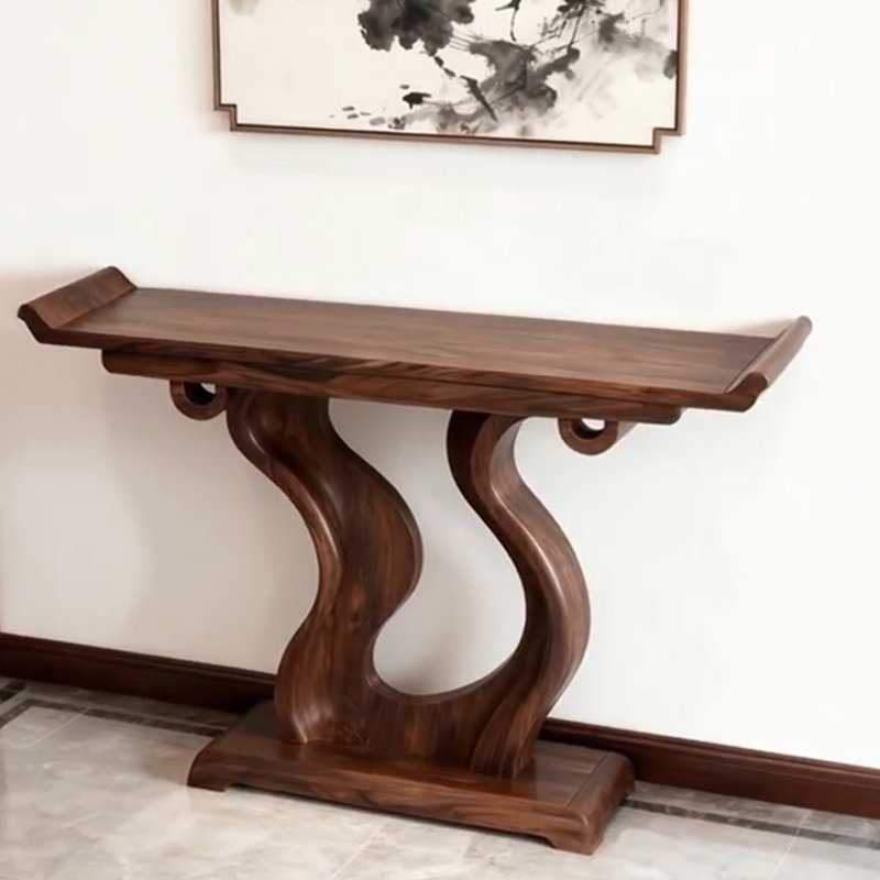 Console de luxe moderne de style chinois, H 35,4 po x l 55,1 po x P 15,7 po
