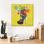 Toile épique Graffiti «Love Shoes 2 Bright» par Farida Zaman, 18 po x 18 po-1043710417
