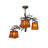 Rustic Lodge 3 - Light Steel Chandelier
