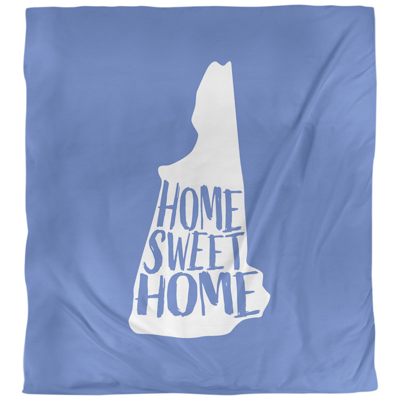 Housse de couette home new hampshire, Microfibre, Housse de couette simple TG, Bleu