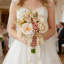 Bouquet de mariée 11,8 po, bouquet de fleurs de demoiselle d'honneur