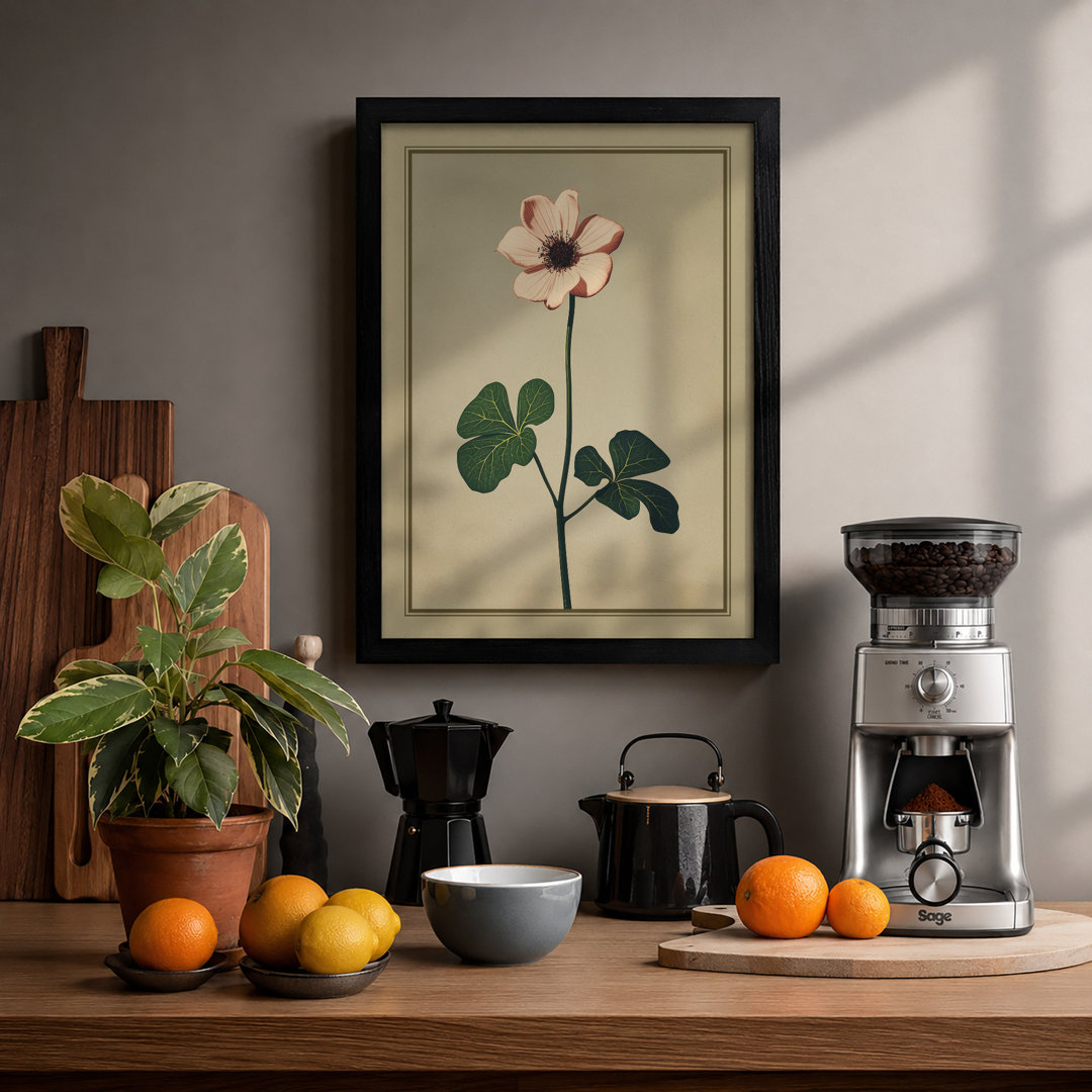 Delicate Bloom Botanical - Framed Print