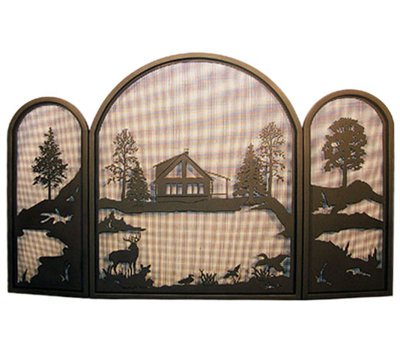 3 Panel Fireplace Screen