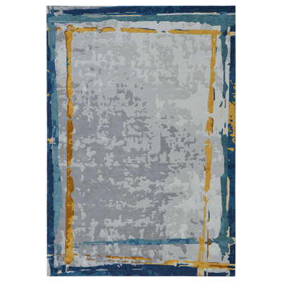 Area Rug in Silver