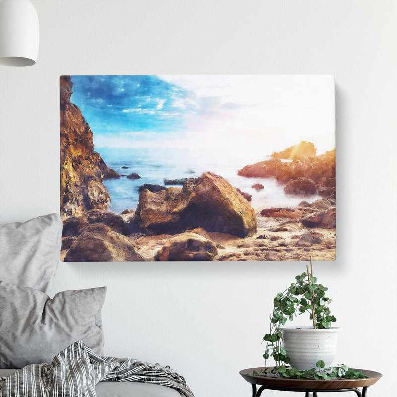 Little Corona Del Mar Beach - Wrapped Canvas, 60cm H x 91cm W x 3cm D