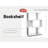 White Three-Layer Simple Household Bookshelf