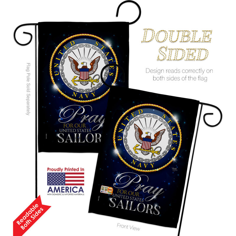 Double Sided 18.5'' H x 13'' W Polyester Garden Flag