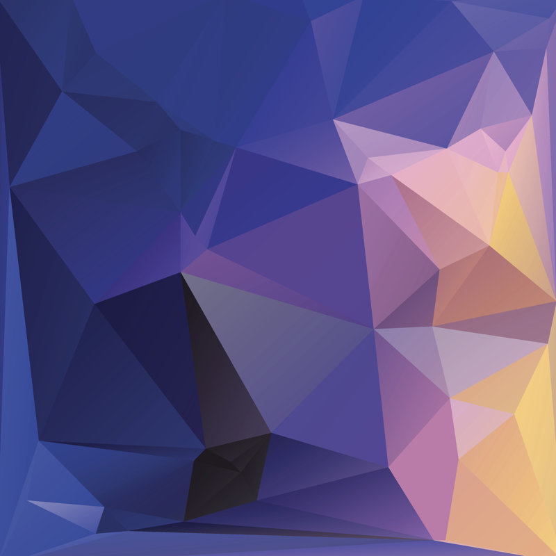 Abstract Triangles - Wrapped Canvas Print, 76cm H x 76cm W x 3.8cm D