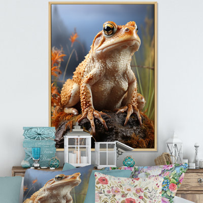 Portrait de grenouille classique sur toile