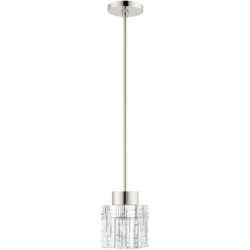 1 - Light Polished Nickel Pendant