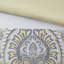 Ensemble d'édredon 8 pièces Cal King avec motif damassé et matelassé Cal King