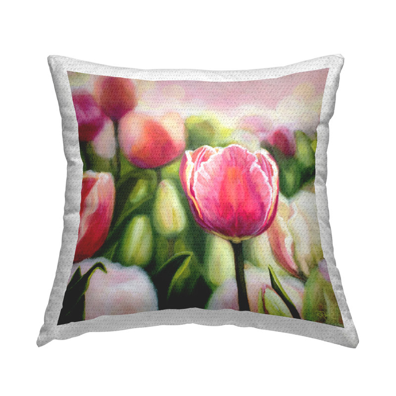 Coussin d'extérieur Blooming Tulips Garden