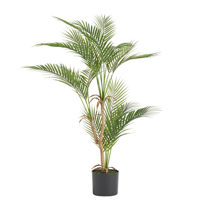 Palmier décoratif Zylo, rotin vert et brun de 40 pouces