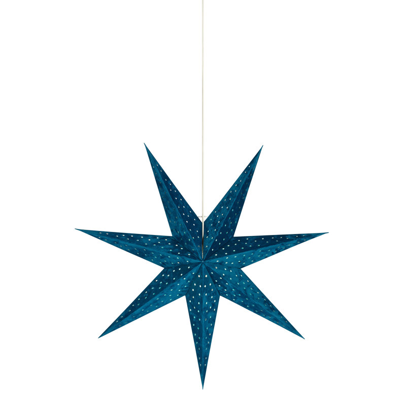1 - Light Star Pendant, 75cm H x 75cm W x 17cm D, Blue