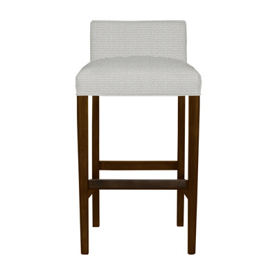 Gin Fizz Upholstered Stool with Solid Wood Frame
