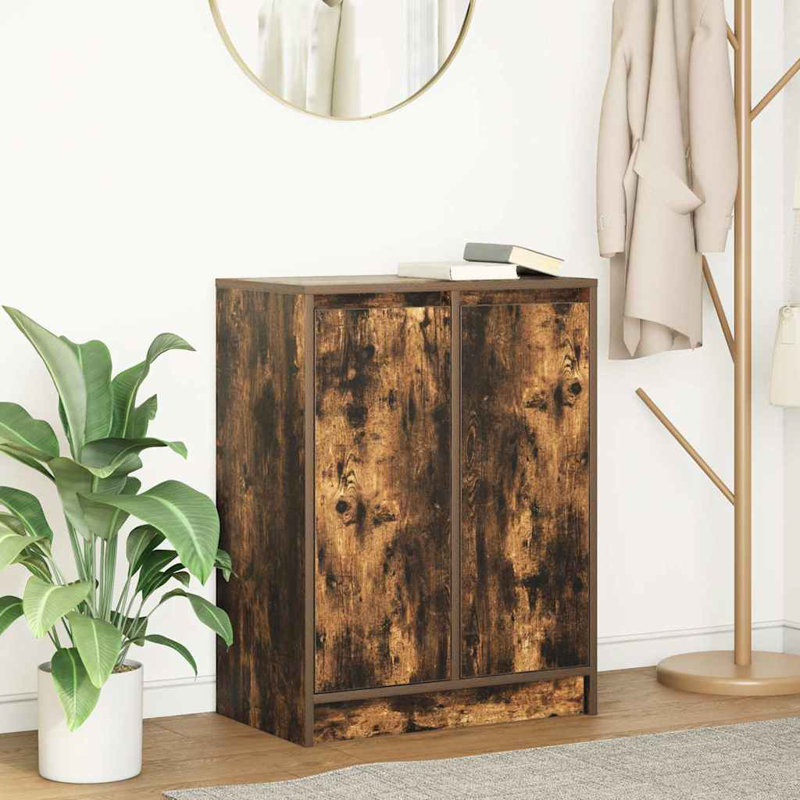Sideboard 57X34x76 Cm Engineered Wood, Smoked Oak