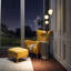 160cm Polished Torchiere Floor Lamp with USB and Outlet