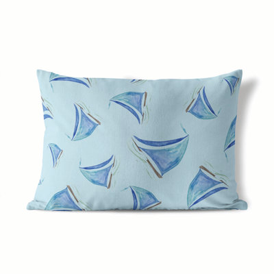 Summer Sailboats Outdoor Pillow
