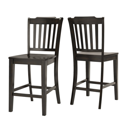 Tabouret de bar et de comptoir en bois massif Fortville