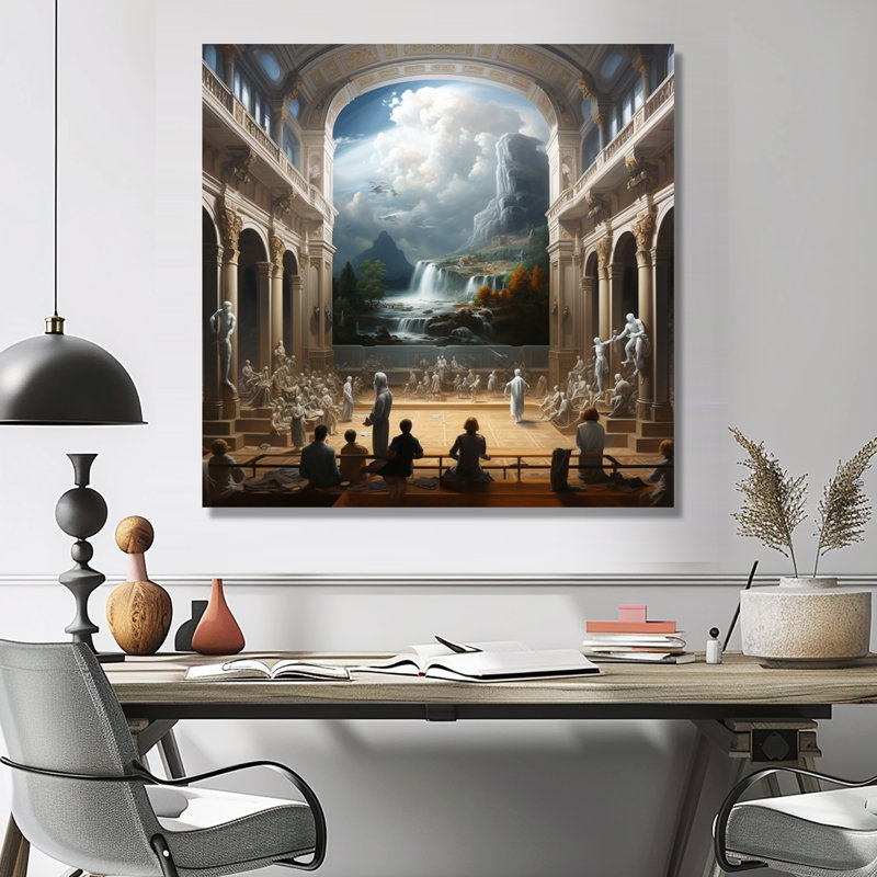 Art mural «Kérkerre» - Musées, Toile tendue, H 16 po x l 16 po x P 1 po